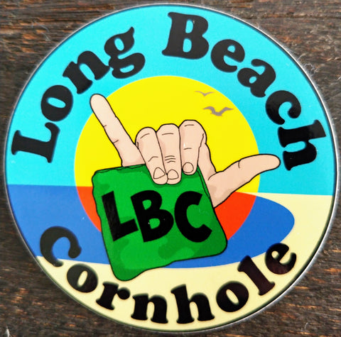 Long Beach Cornhole Sticker